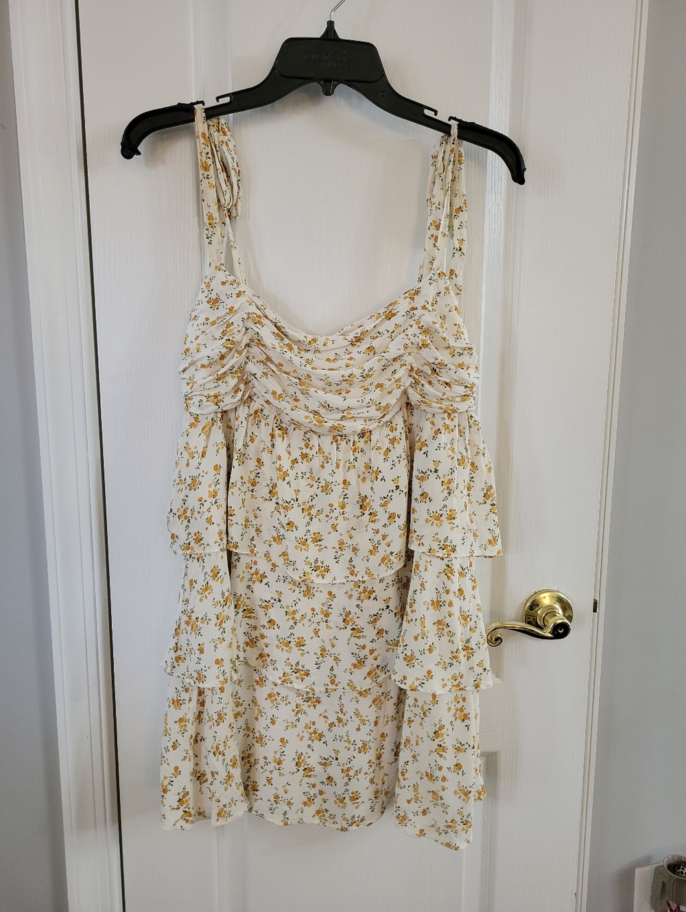 Reformation Avni Tiered Mini Dress Adagio Floral Size Large Sundress